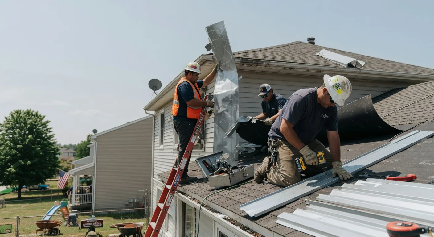 Storm Damage Metal Roof Repair in Haywood, VA